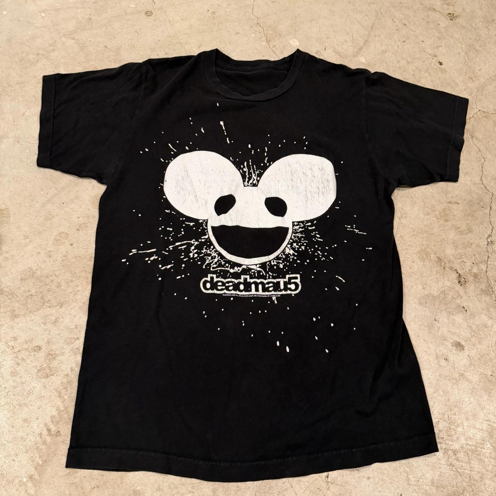 Deadmau5 Splatter Splash T-Shirt Official Merch Concert EDM Festival Tour S/M 4XL