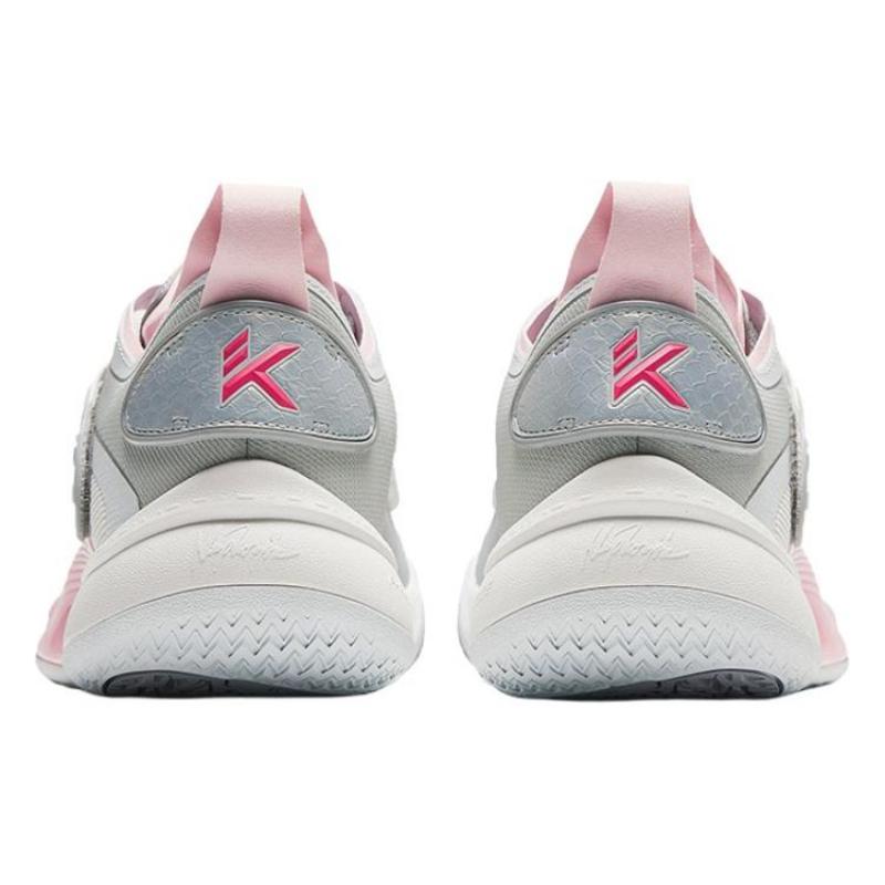 Anta Splash 6 Cushioning Slip Resistant Low top Basketball Shoes Men's White Gray Sneakers 112421108-3