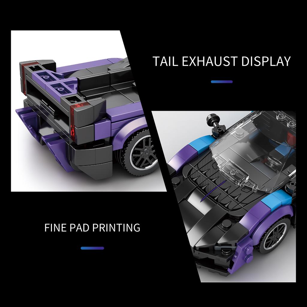 Sports Car Building Set 390 PCS Racing Car Building Kits for Kids and Adults Collectible Model Cars for Boys & Girls 6-8 10+