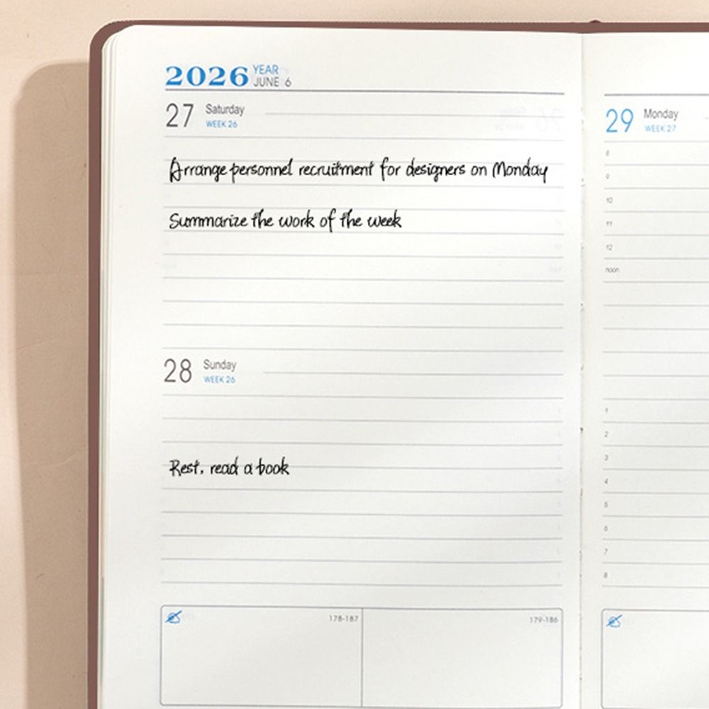 365 Diary Book 2026 Notebook NEW Daily Planner  School