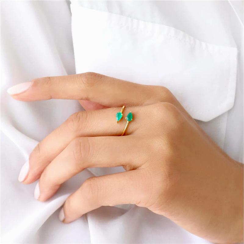Stylish Simple Ring S925 Sterling Silver Personality Cross Drop Open Ring Cross Hipster Ring