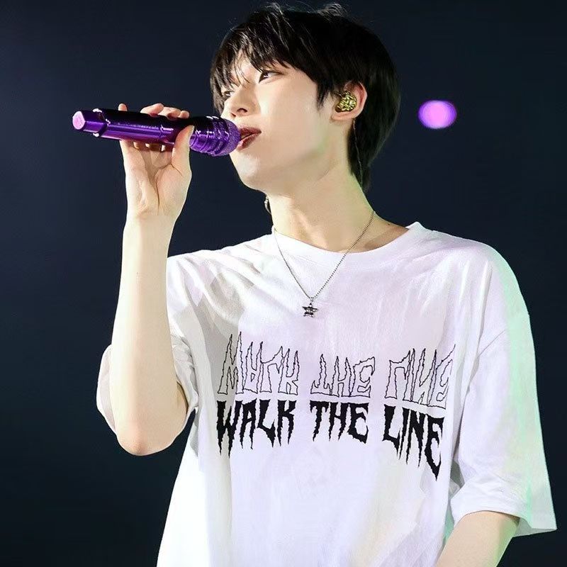Enhypen 2025 WALK THE LINE koncertní tričko Kpop Móda letní tričko