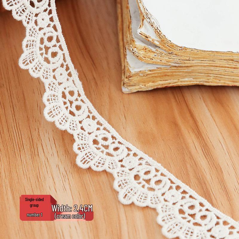 Lace-Trimmed Jute Rope Fabric for DIY Crafts and Clothing