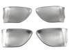 BRIGHTZ Stainless Steel Inner Door Handle Satin for Skyline V37 and Covers, Plated, 4-Piece, Silver, (INS-DHC-200), RV37, HV37, HNV37, YV37, ZV37.