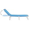 VidaXL Chaise Longue Pliable Transat de Patio Bain de Soleil d'Extérieur Chaise Longue de Terrasse Jardin Acier et Tissu 310329