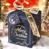 Weihnachts-Apfelbox Heiligabend Geschenkverpackungsbox Rot Grün Blau Exquisit Heißfolienprägung Band Geschenkbox für Weihnachtsfeier