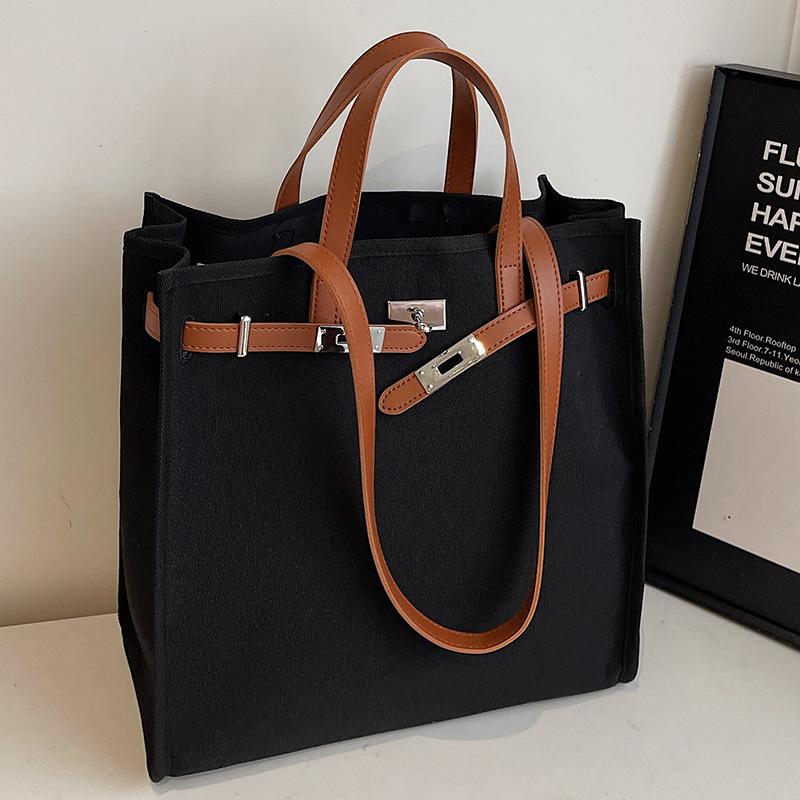 Bags for Women's Spring and Summer Commuting Splicing Tote Bag New Style Women's Bag Underarms Shoulder Bag