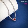 Fashion Love Heart Zircon Jewelry Set, Stainless Steel Necklace Bracelet Stud Earrings, Luxury Versatile Women's Jewelry Bulk