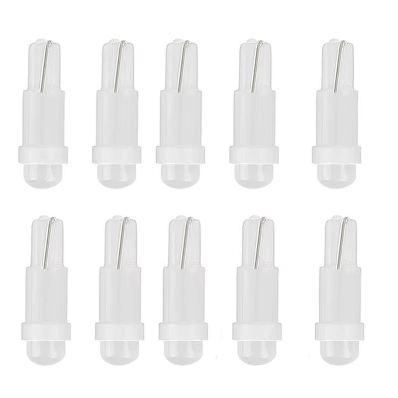 2/10/20 PCS T5 LED Light W1.2W W3W Dashboard Gauge Instrument Lamp Car Interior Light Auto Side Wedge Bulb 4014 LED Super Bright