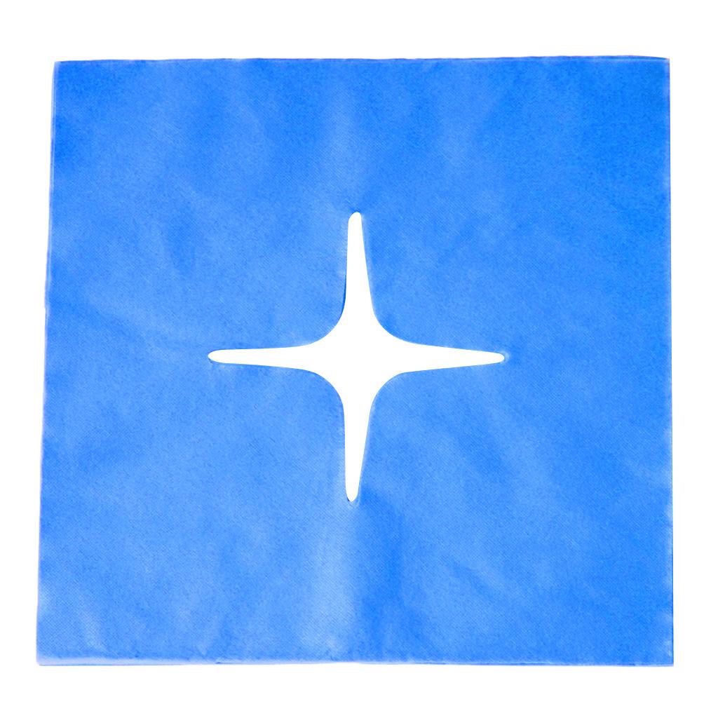 100/pcs/Pack Disposable Face Hole Bed Table Cover Headrest Massage Accessories Bed Massage Table Face Hole Covers Pillow Cover