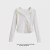 "Women's 2024 German Velvet Slim-Fit Hooded Cardigan: Trendy Hot Girl Style for Autumn/Winter"