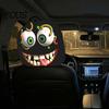 Polyester Seat Covers 2Pcs Spooky Car Headrest Covers, Cartoon Evil Face Auto Protectors, Elastic Protectors for Cars Trucks SUVs Easy