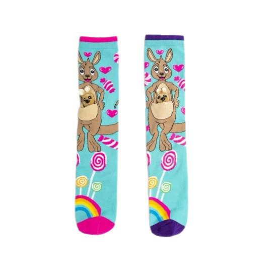 3D Cartoon Girl Knee-High Socks - Free Size for Kids