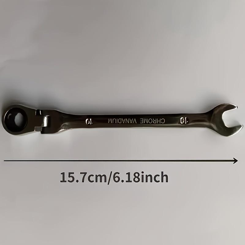 Stainless Steel Double-ended Ratchet Wrench, 1/12-piece Set, Auto Repair Hand Tool, Fast and Easy To Use, Toolbox Adjustable Tool