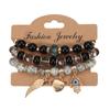 Bohemian Multi-layer Elastic Bracelet Devil's Eye Wings Love Glass Bead Bracelet New Bracelet
