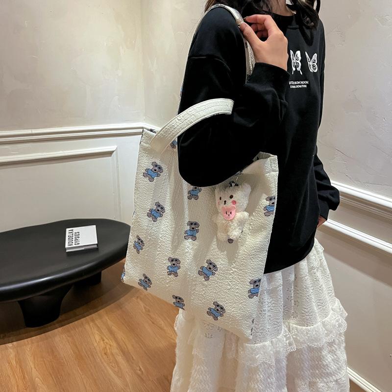 Bag new Korean style ins fashion trend women's leisure niche design single shoulder large capacity tote bag shopping bag