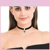Chic Short Black Choker Neck Chain For Women With Unique Geometric Shape And Crystal
