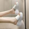 Japanese Style Women's Sandals Casual Summer Fashion Silver Wedges Shoes 5cm-8cm High Platform 2026