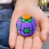 Portable Anxiety Toy 3D Printed Stress Ball, Press & Rotating Finger Spinner, Decompression Ball Fidget Toys, Ergonomic for Office Commuting
