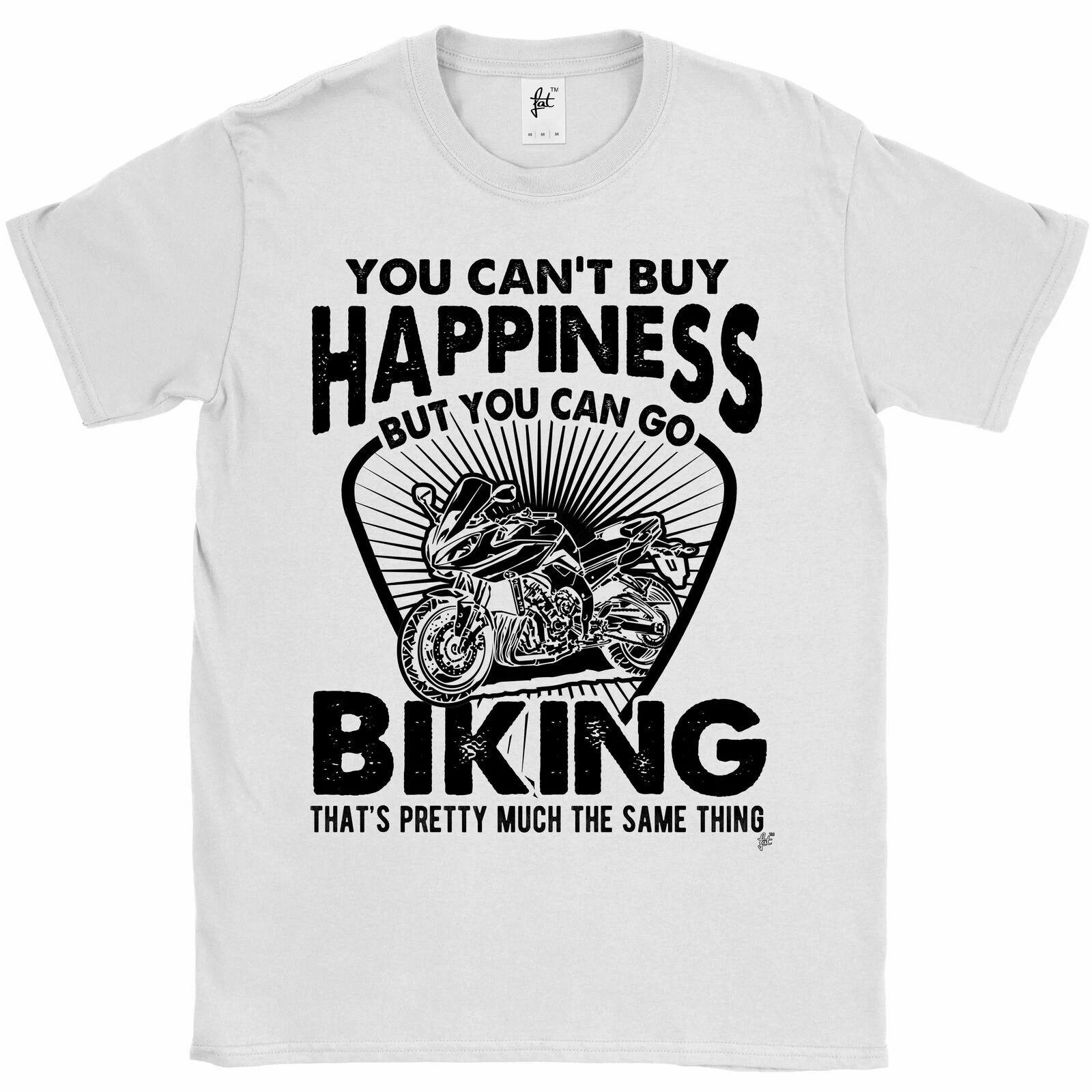You Can t Buy Happiness But You Can Go Biking Mens T-Shirt M