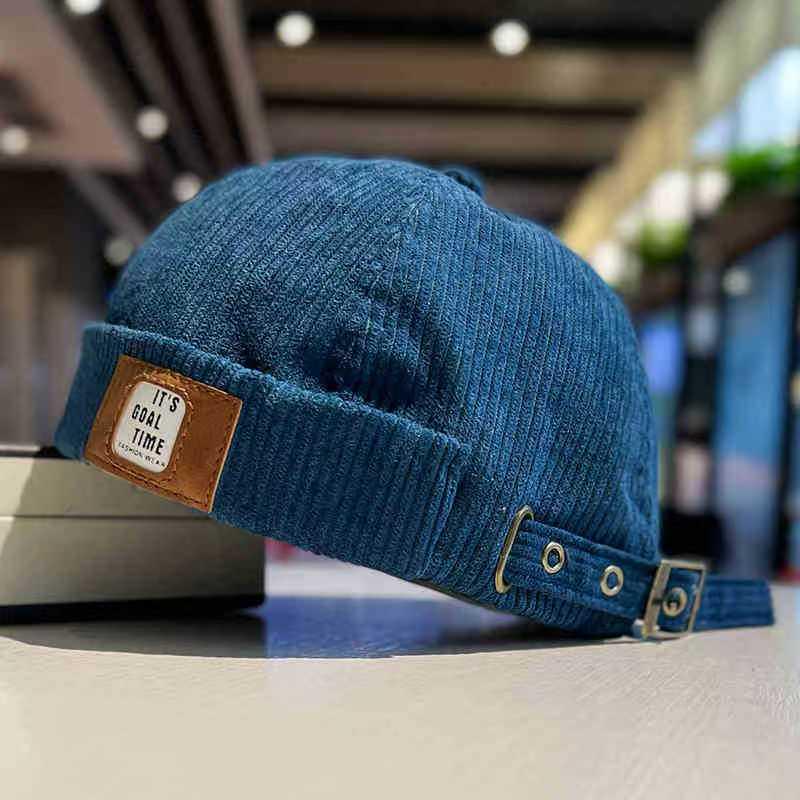 Șapcă Melon Retro Japoneză fără Bor pentru Bărbați și Femei: Beretă coreeană inspirată din Hip-Hop pentru toate anotimpurile