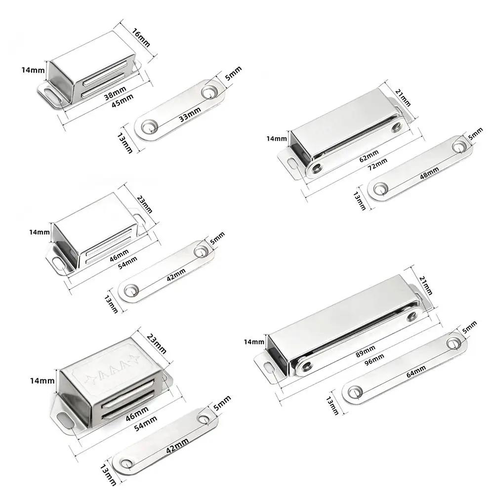 Accessories Strong Magnet Magnetic Door Catch Stainless Steel Hardware Cabinet Latches Chrome Door Magnet