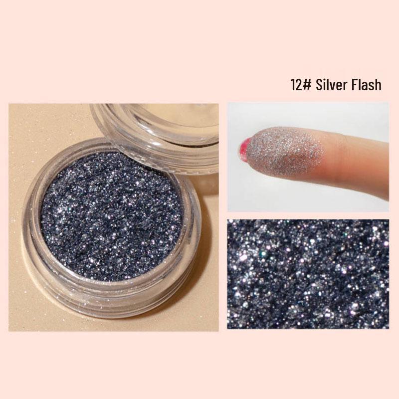 Alpha Professional Eye Shadow: Fine Glitter Powder for Brightening and Children's Stage Performance Highlight Powder