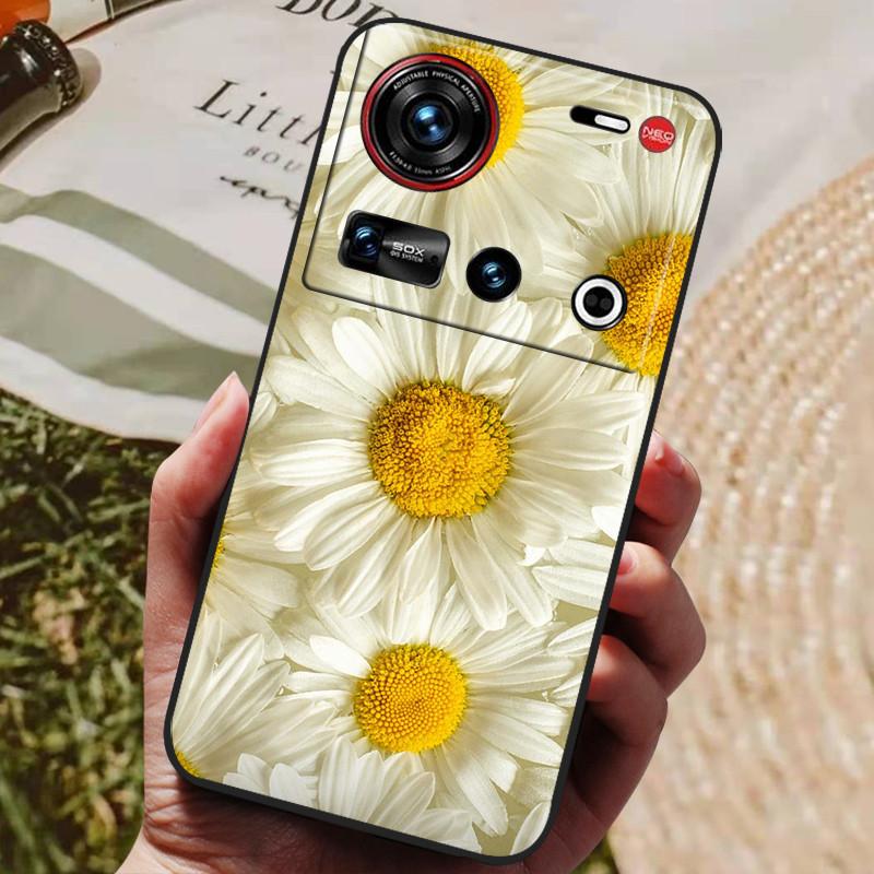 Pro pouzdro ZTE Nubia Z70 Ultra 5G 6,85'' Černé silikonové TPU měkký kryt telefonu pro Nubia Z70 Ultra Ochranné zadní kryty Z 70 Ultra