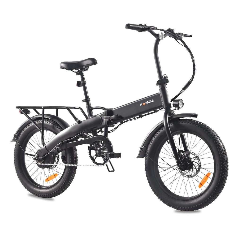 KAISDA K2C Folding Electric Bike for Adults 250W Brushless Motor 36V 10.4AH Lithium Battery, 20"x3.0 Fat Tire Ideal for Urban Commute Daily Riding