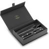 Coffret Cadeau - PARKER - IM Duo - Stylo Plume Et Bille - Finition Laquée Noire - Pointe Moyenne