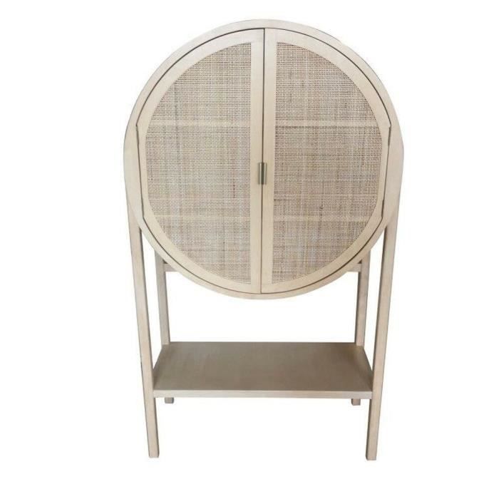 Buffet naturel mdf bois de paulownia (90 x 40 x 160 cm)