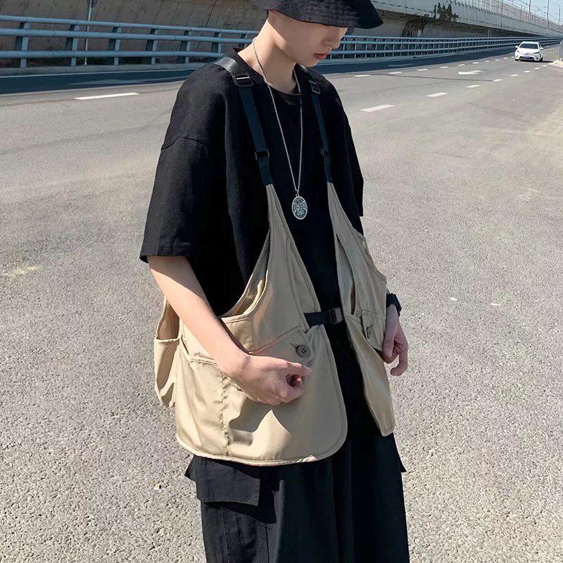 Trendige koreanische Westen im Loose-Fit-Stil für Männer und Frauen – Leicht, lässig, vielseitige Sommermode in Unifarben.