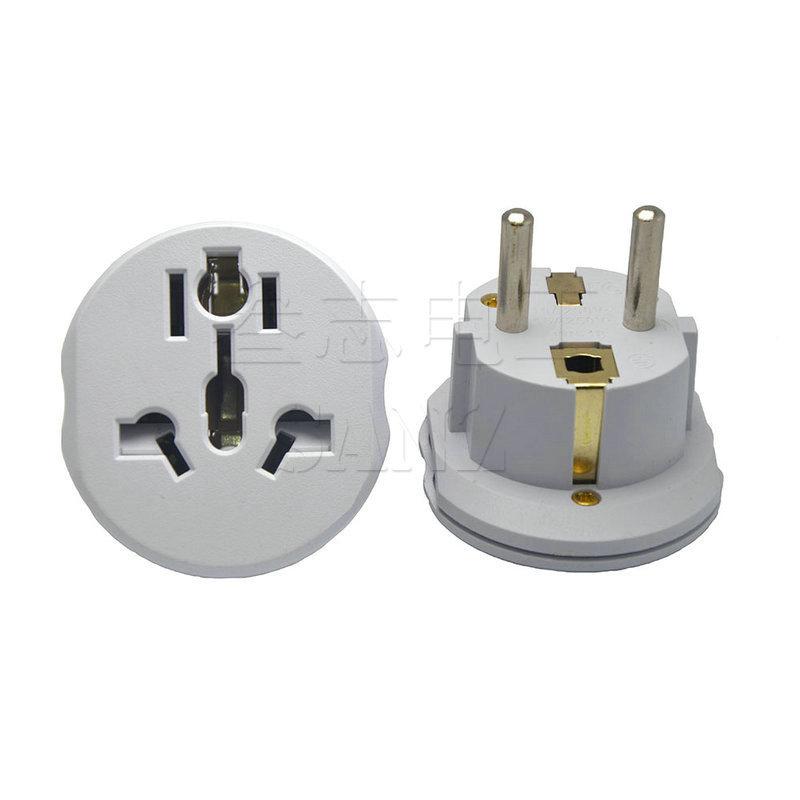 16A 250V 4000W European/German/Korean Standard Pure Copper Conversion Plug