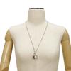 Used LV Stone Tiger Eye Pendant (M62668, 7984) with Collier LV Signature Logo Padlock. Stone Brown Men's from Japan