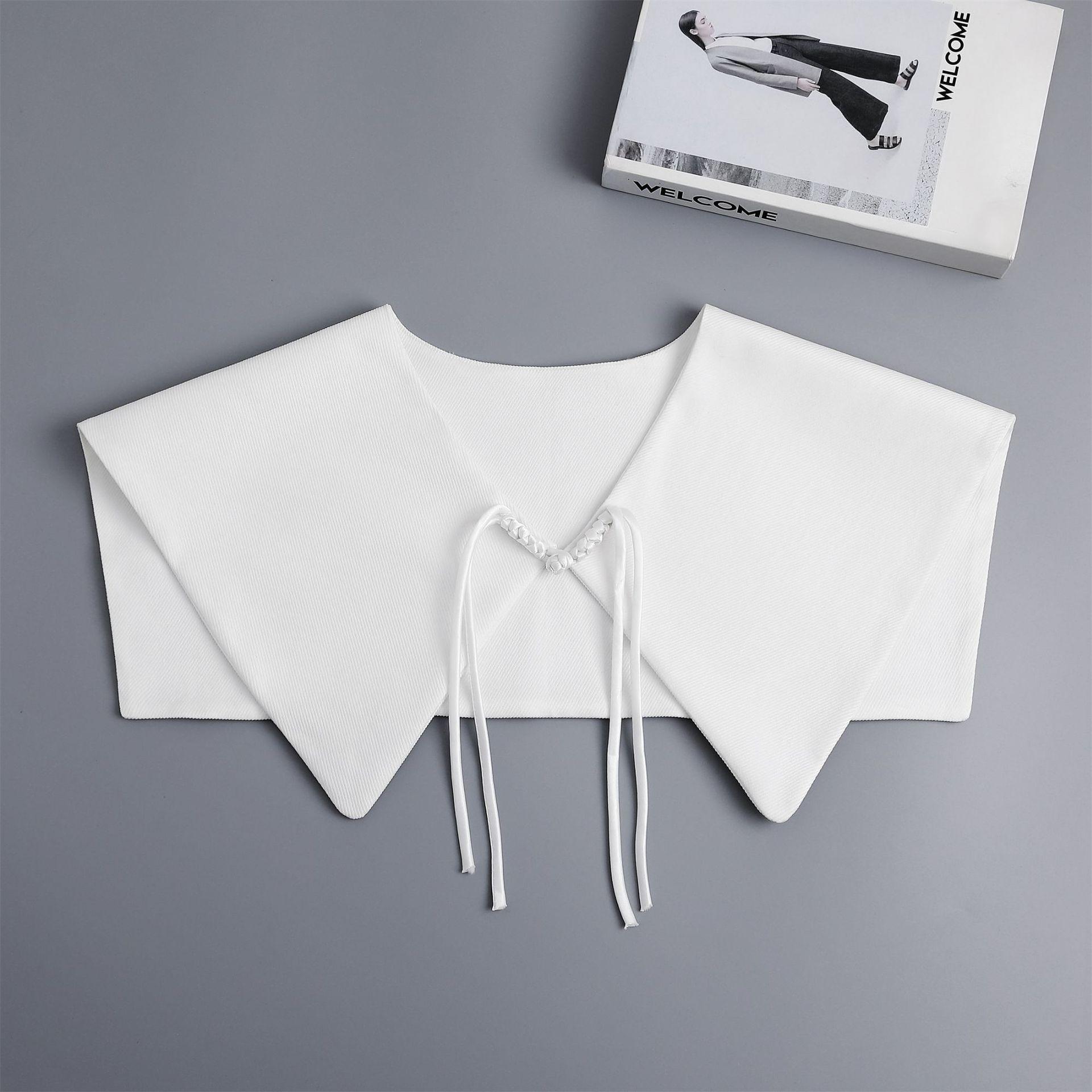 

Винтажные блузки топы с фальшивым воротником шали регулируемый острый лацкан съемный лацкан половина рубашки ложный воротник