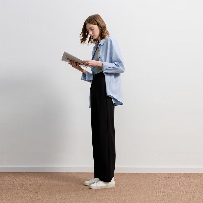 Sancai 2025 Autumn Straight-Leg Casual Pants