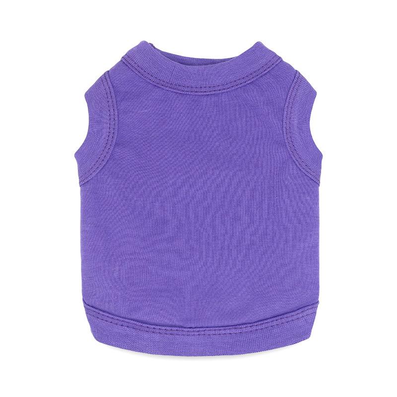 

Хлопковая одежда для щенков, однотонная летняя футболка для домашних собак, базовый жилет для маленьких и больших собак XS