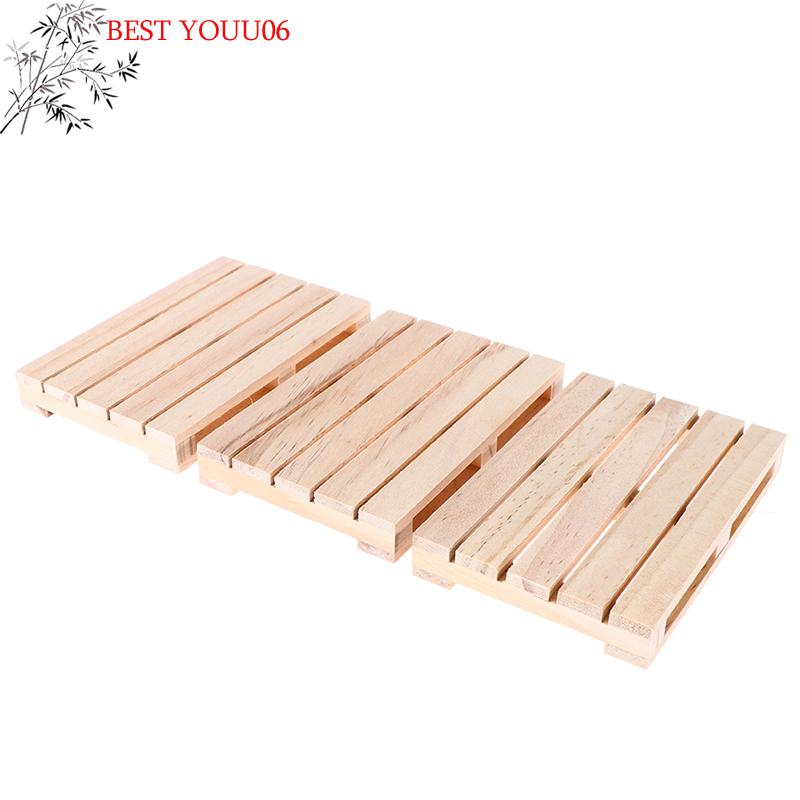 (YOUU06)1 pièce Mini Palette en Bois Sous-verres Pour (YOUU06)Et Sous-verres en Bois Palette Boissons Froides Coussin Pot de Fleurs