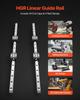 Linear Rail Guide Kit, HGR20, 2Pcs 1000 mm (39.4 inch) Linear Motion Rails and 4Pcs Bearing Slide Blocks, Anti Rust and High Precision Kit, for DIY,