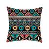 Bohemian Colorful Geometric Peach Skin Pillow Cover Retro Ethnic Style Cushion Cover Cushion Home