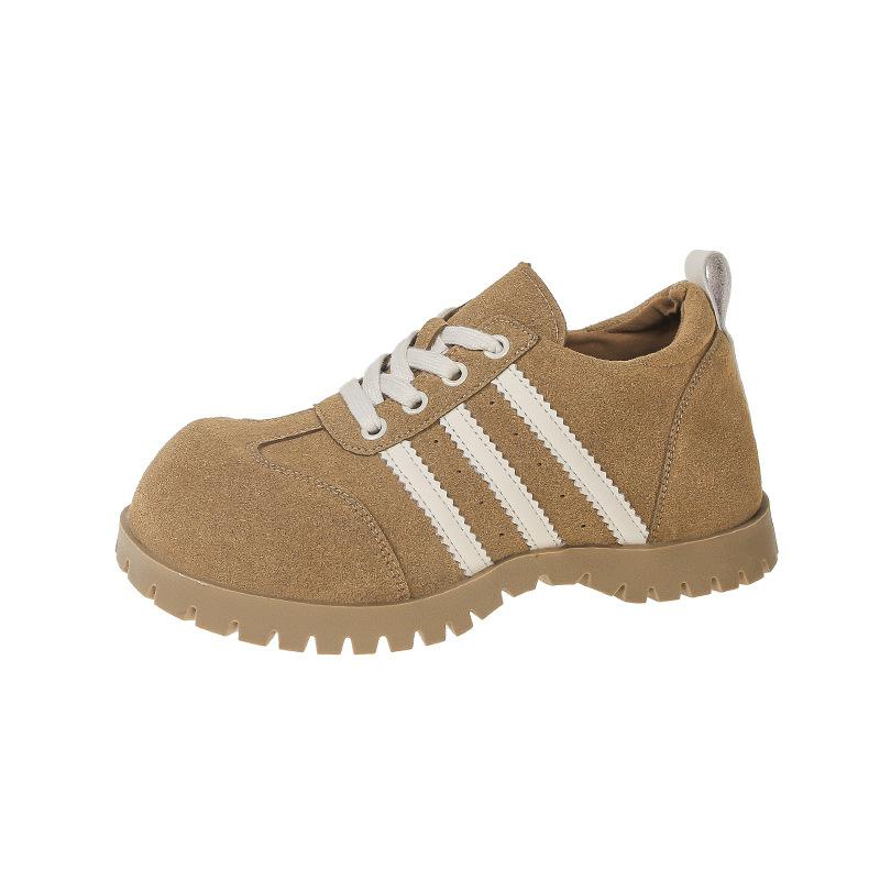 Suede flat-bottomed German training shoes women's 2025 new spring women's shoes popular versatile Forrest Gump shoes sports and leisure board shoes