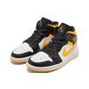 Air Jordan 1 Mid SE Białe Laserowy Pomarańczowy Damskie Sneakersy Czarne CV5276-107