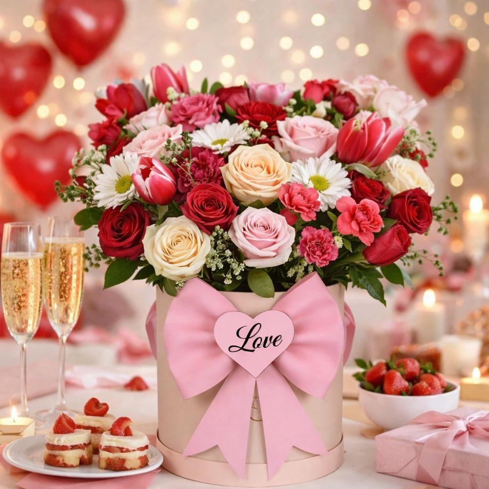 5 Pezzi Decorazione Fiocco Romantico LOVE Fiocco Monocolore EVA Fiore Confezione Nodo Gigante in Nastro Fatto a Mano Decorazione per la Casa