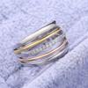 Pierścionki z rzędami dla kobiet Wysoka jakość Prosty design Biżuteria na imprezę Codzienne akcesoria na palce Prezent urodzinowy