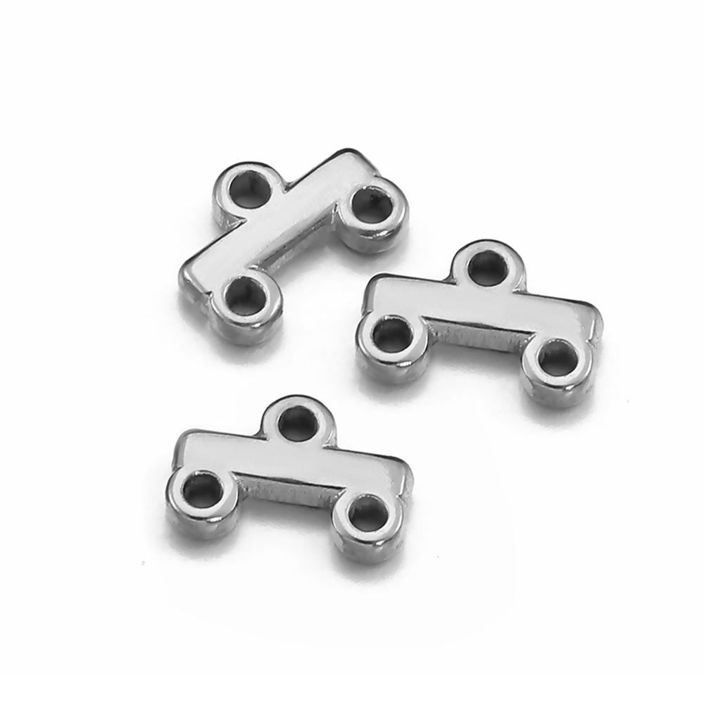 

10pcs Multi-Layer Necklace Bracelet Layer Clasp Pendant Bails Connector DIY Stainless Steel Clasps for Jewelry Making Supplies 10pcs