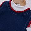 New Girls' Stylish Korean Spring/Autumn Denim 3-Piece Set
