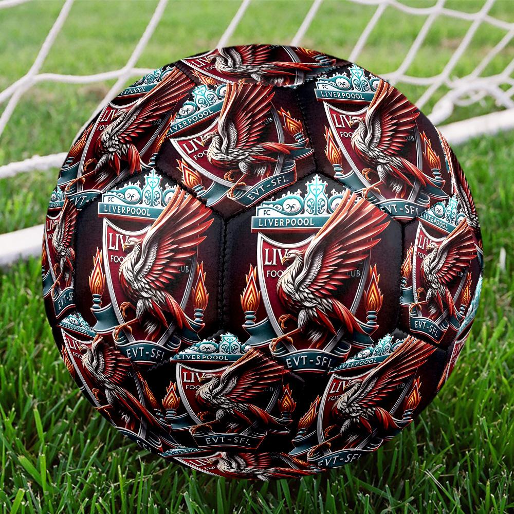 Fußballverein Aufdruck Größe 5 Fußball, Standard-Spielball für Sportspiele und Mannschaftstraining, Ideales Geschenk für Fußballfans