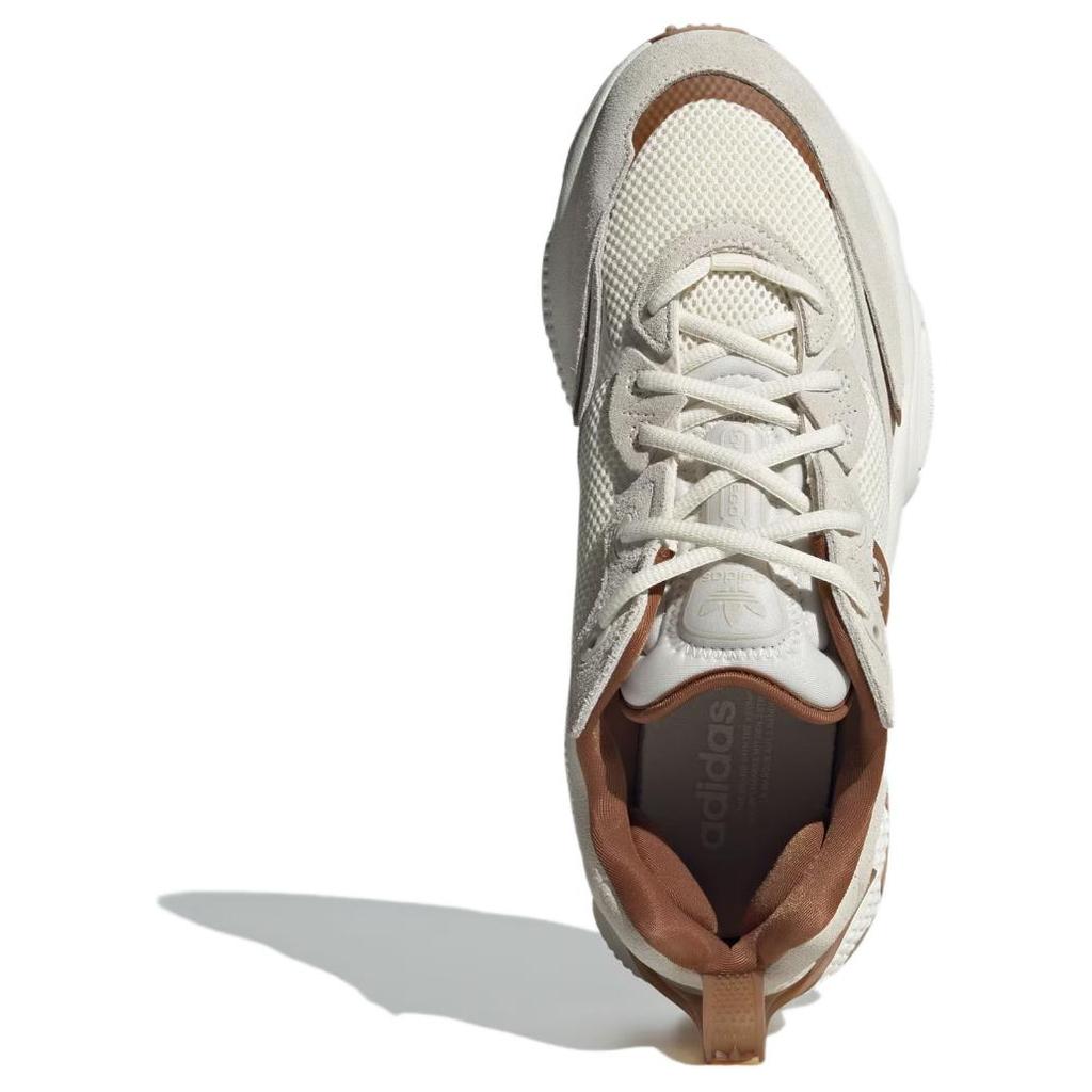Adidas Originals Ozweego Retro Comfortable Slip Resistant Durable Low Top Dad Shoes Unisex Sneakers Off-White Brown JR8362