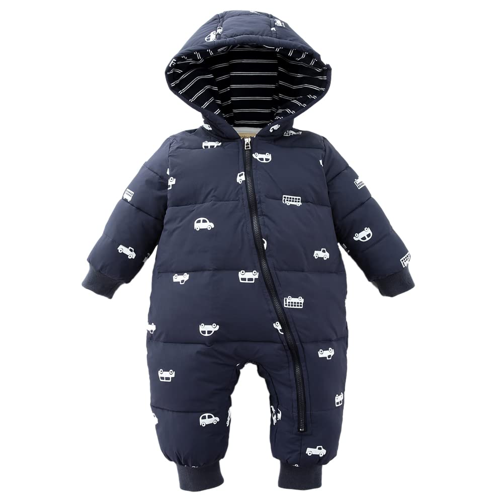 Reegoo Peter Baby Jumpsuit Long Sleeve Romper with Cold Weather for Fall and for Boys and Months Coverall, Hood, Protection, Winter, Girls, Kurua,