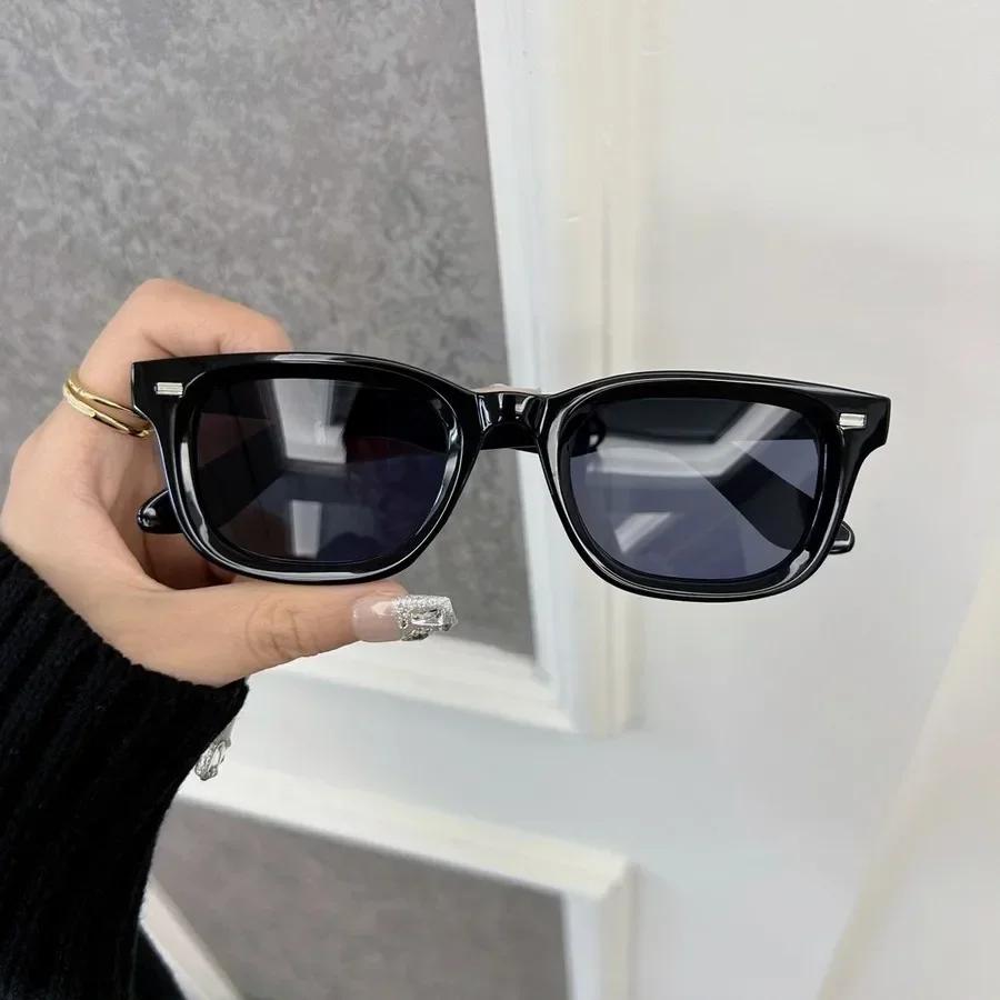 Brand Designer Sunglasses Men Women Vintage Travel Shades Classic Sun Glasses Male Fashion Plain Rectangle